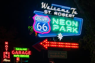 Where to See Vintage Route 66 Neon Signs All in One Place