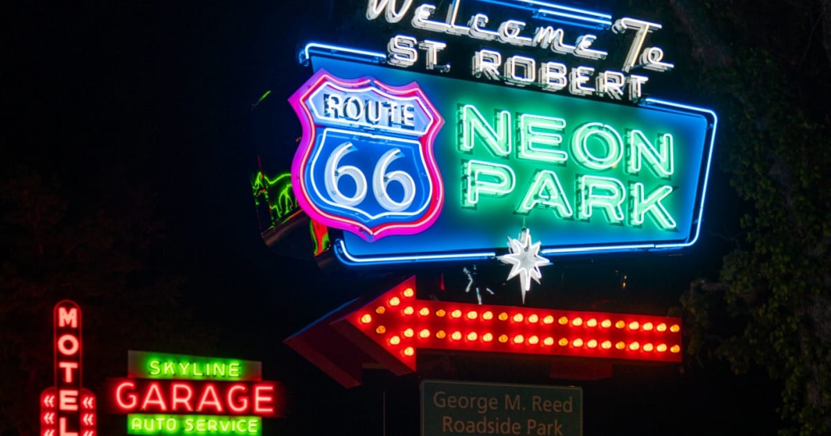 Where to See Vintage Route 66 Neon Signs All in One Place Where to See Vintage Route 66 Neon Signs All in One Place