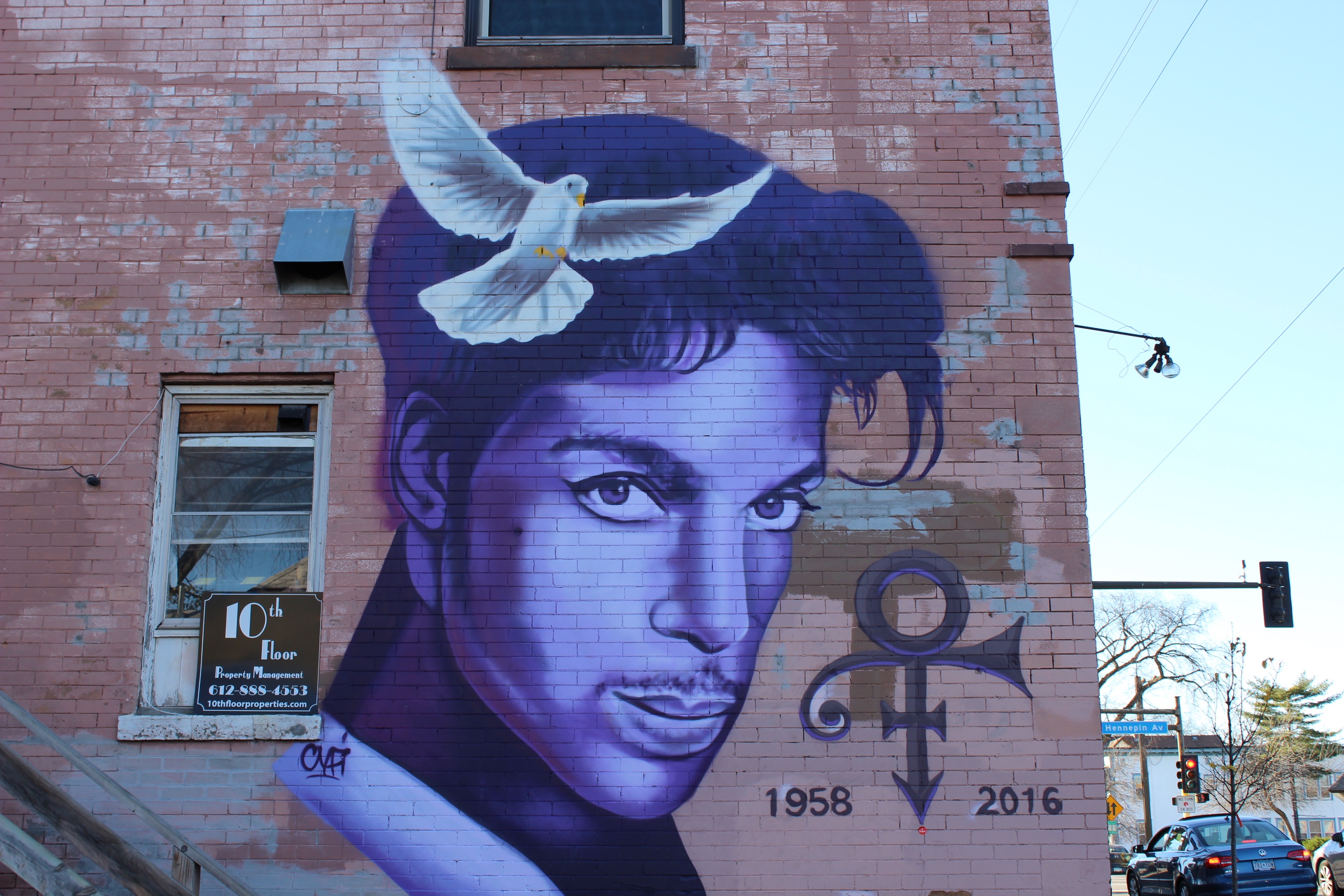 Uptown Prince mural in Minneapolis