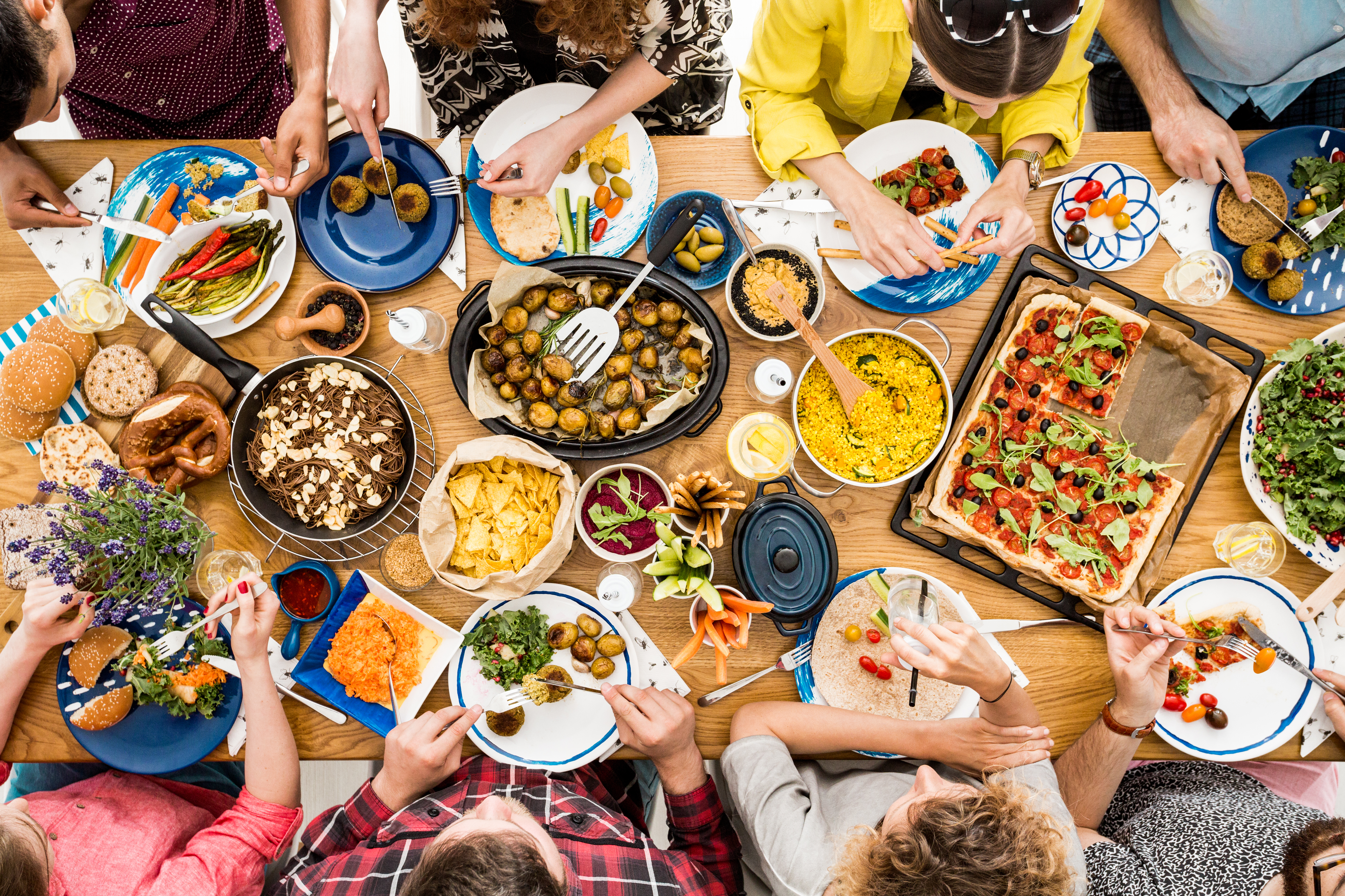 A big, plant-based meal