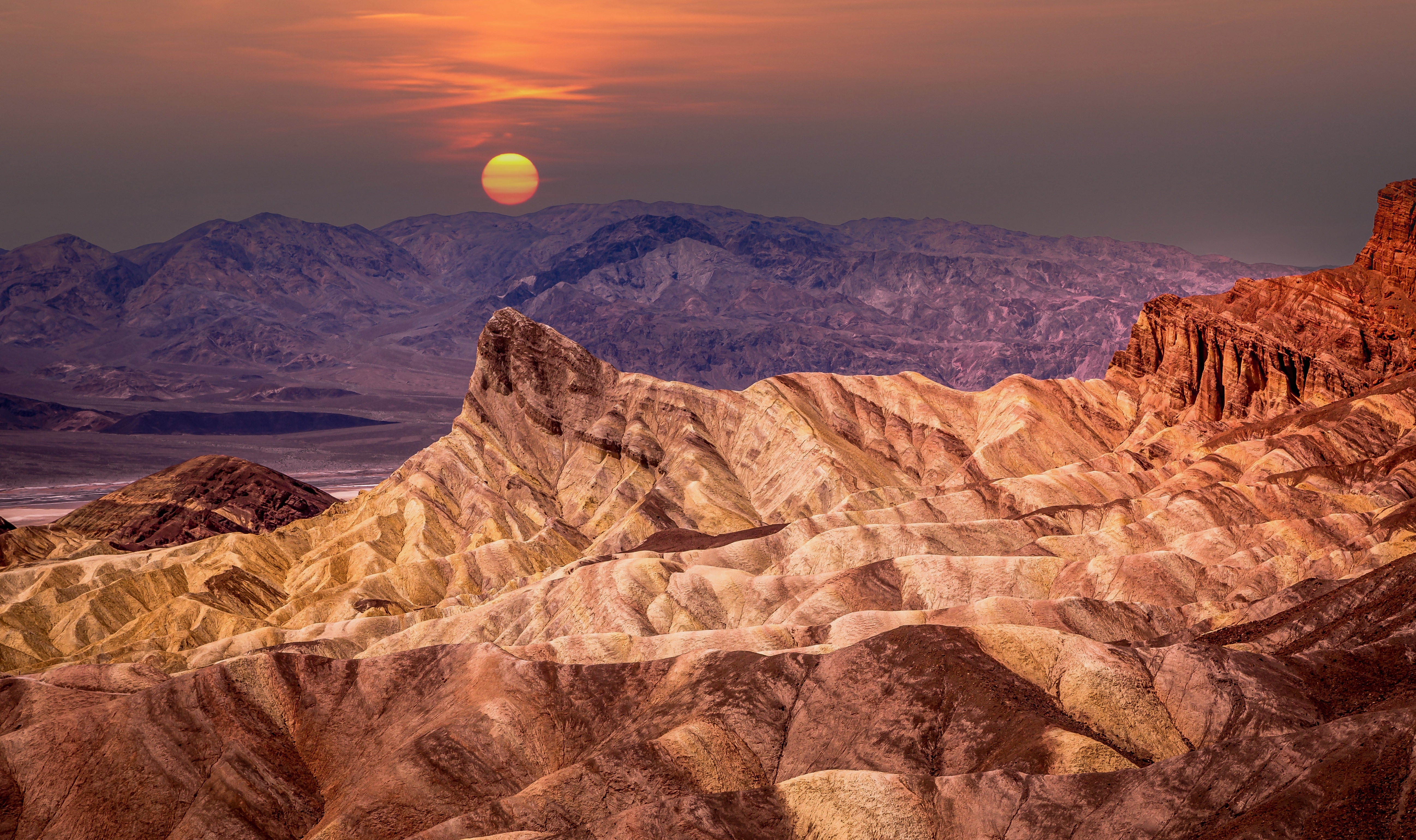 Zabriskie Point in California's Death Valley National Park