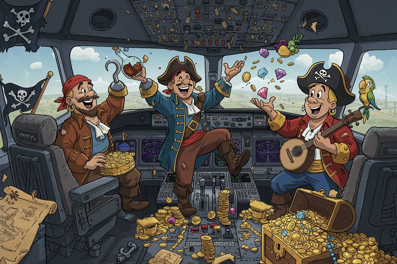 Big Three airline pirates