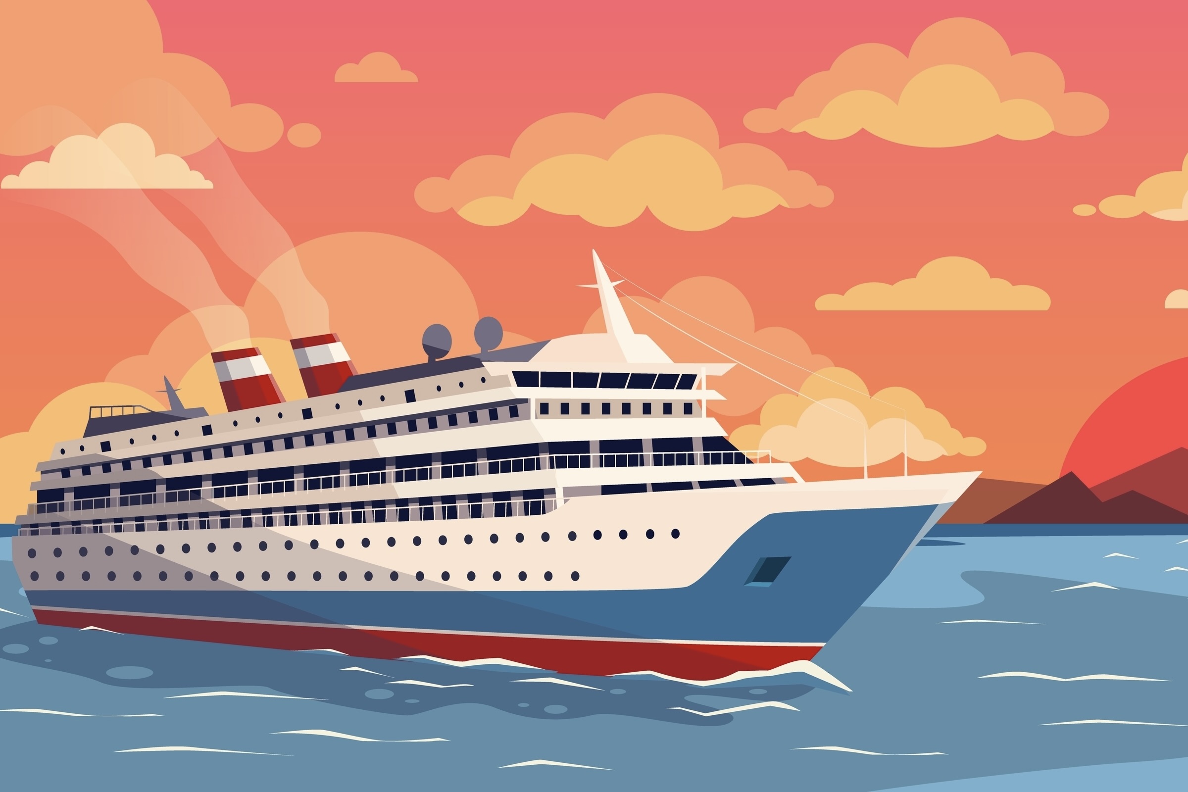 Cruise sunset