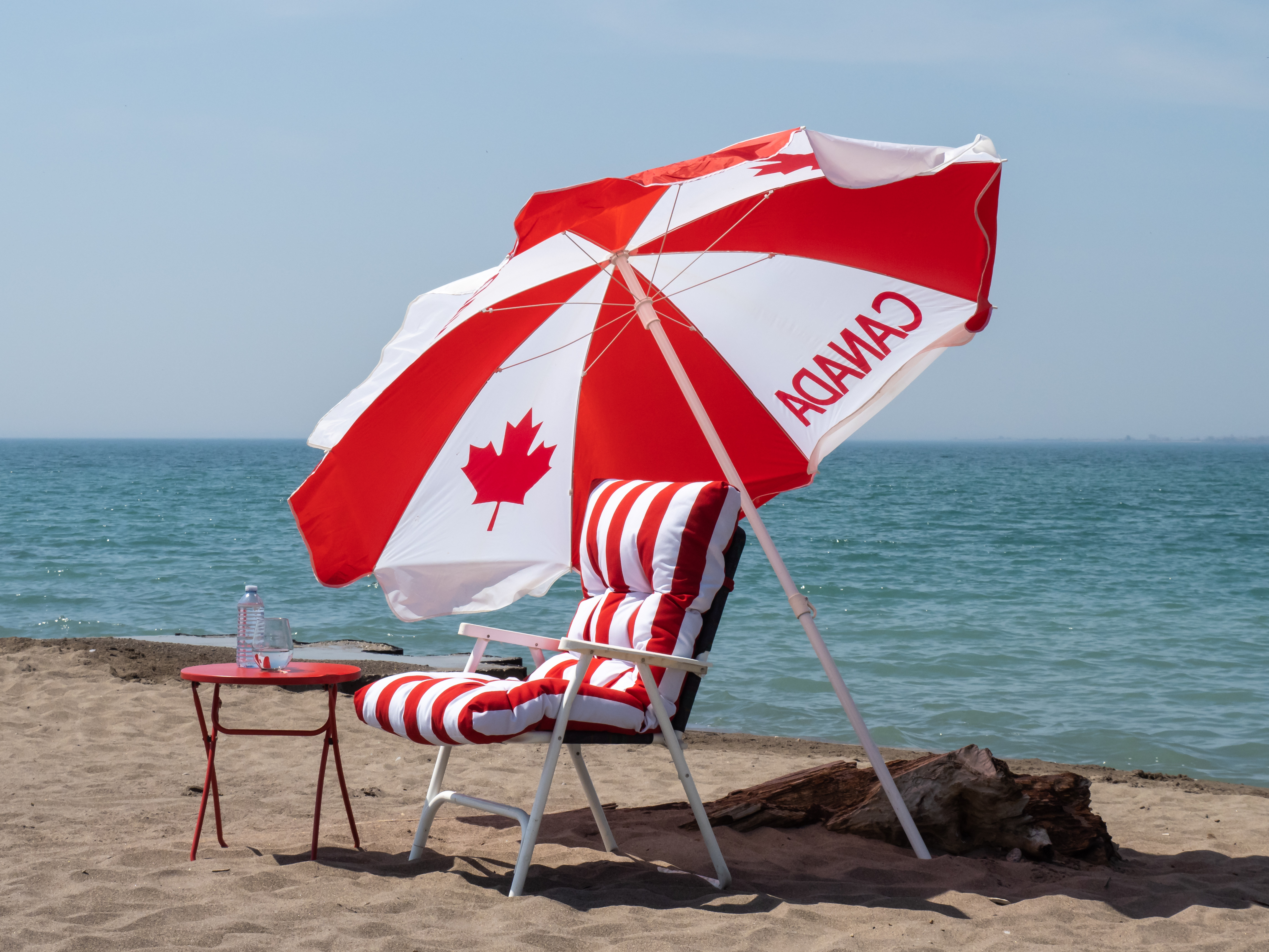 Empty Canada chair