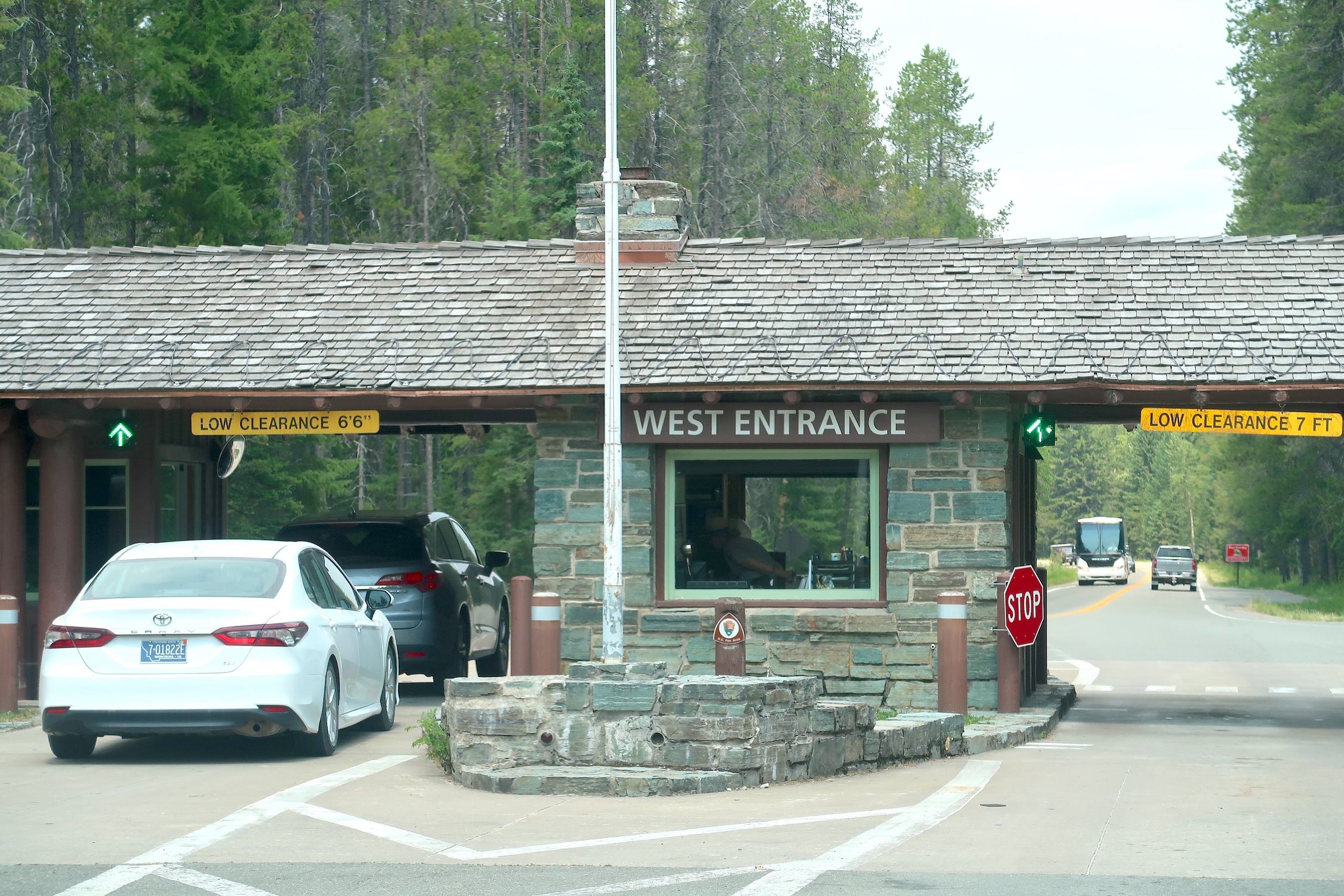 Glacier National Park, Montana, West Entrance gate