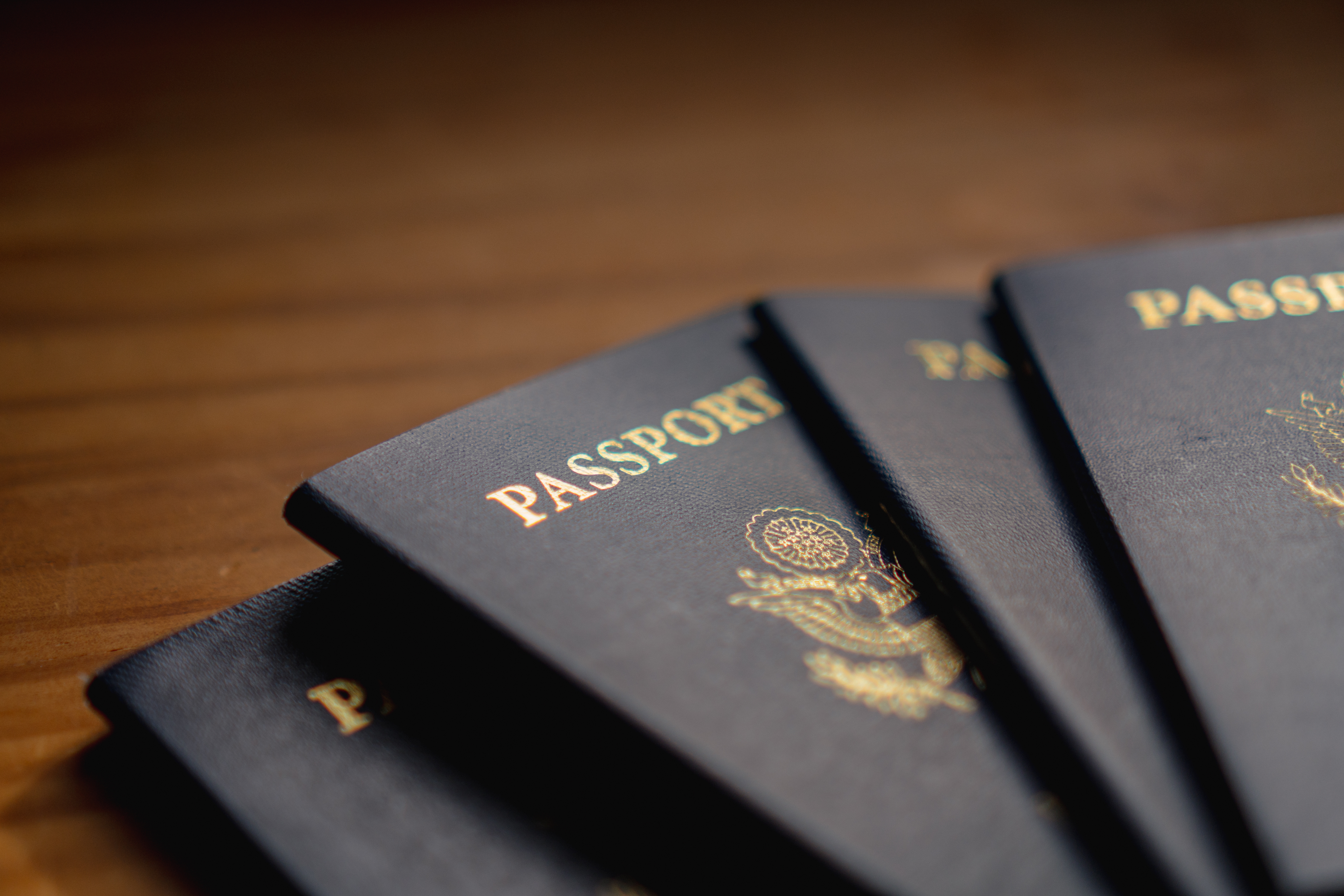 Stack of United States passports