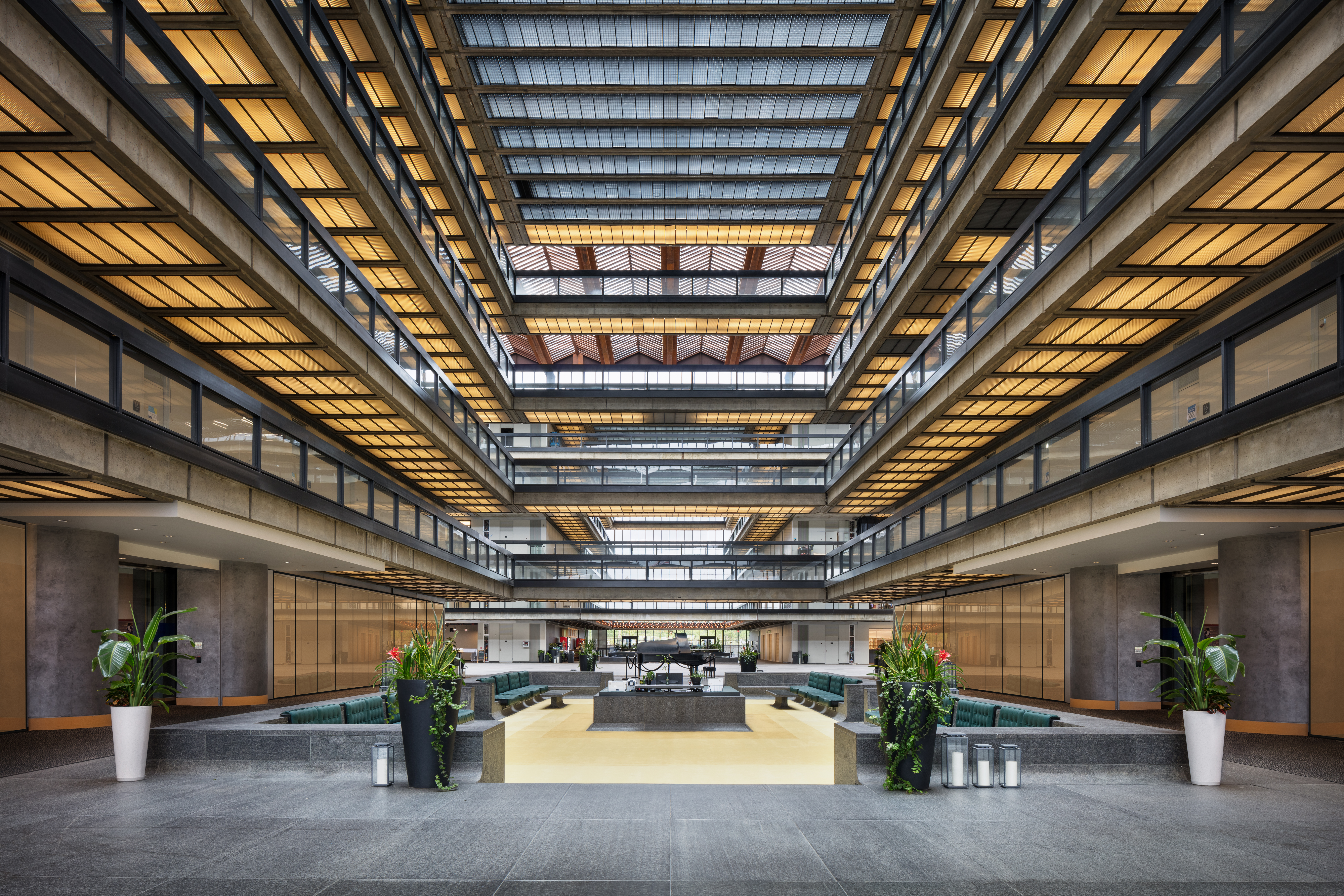 Interior of Bell Works office building in Holmdel, New Jersey