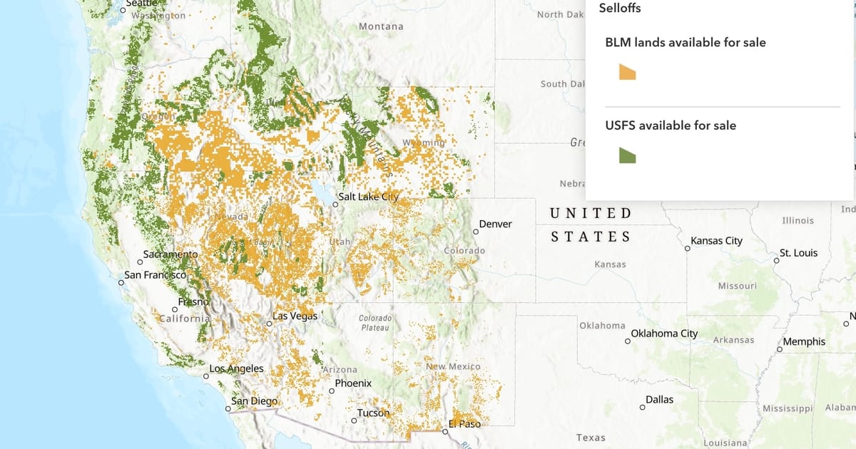 U.S. Senate to Force Sale of Millions of Acres of Publicly… U.S. Senate to Force Sale of Millions of Acres of Publicly…