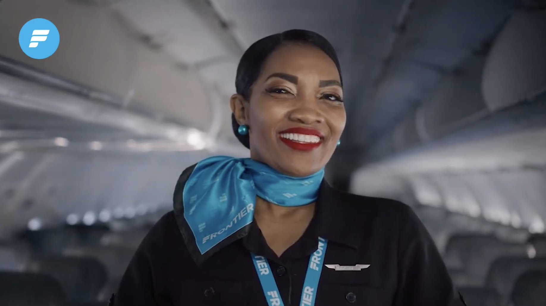 Frontier Airlines flight attendant