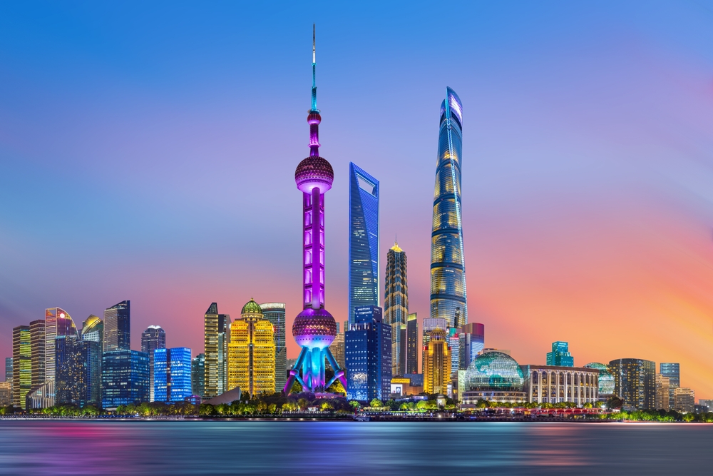 The Shanghai skyline