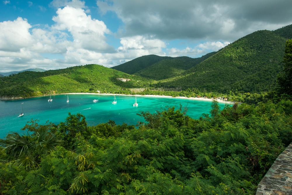 A bay in St. John in the U.S. Virgin Islands