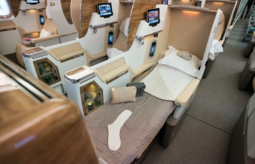 Business class seat, Emirates Boeing 777-300ER
