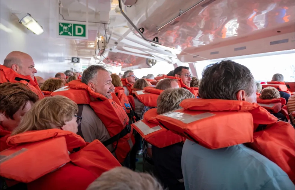 Aida Sol, Hamburg, Germany, Life jackets