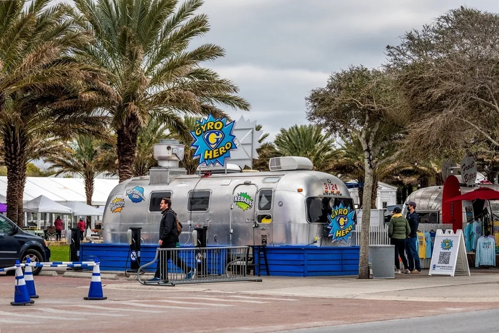 Airstream Food Trucks, Seaside, Florida, Gyro Hero