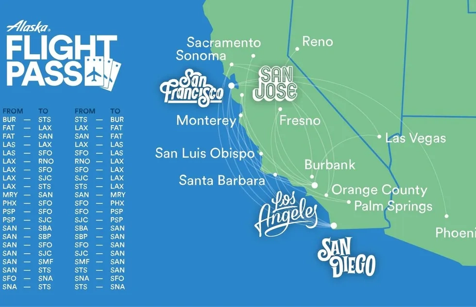 Alaska Airlines Route Map