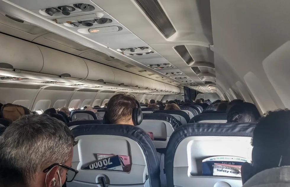 American Airlines airplane cabin