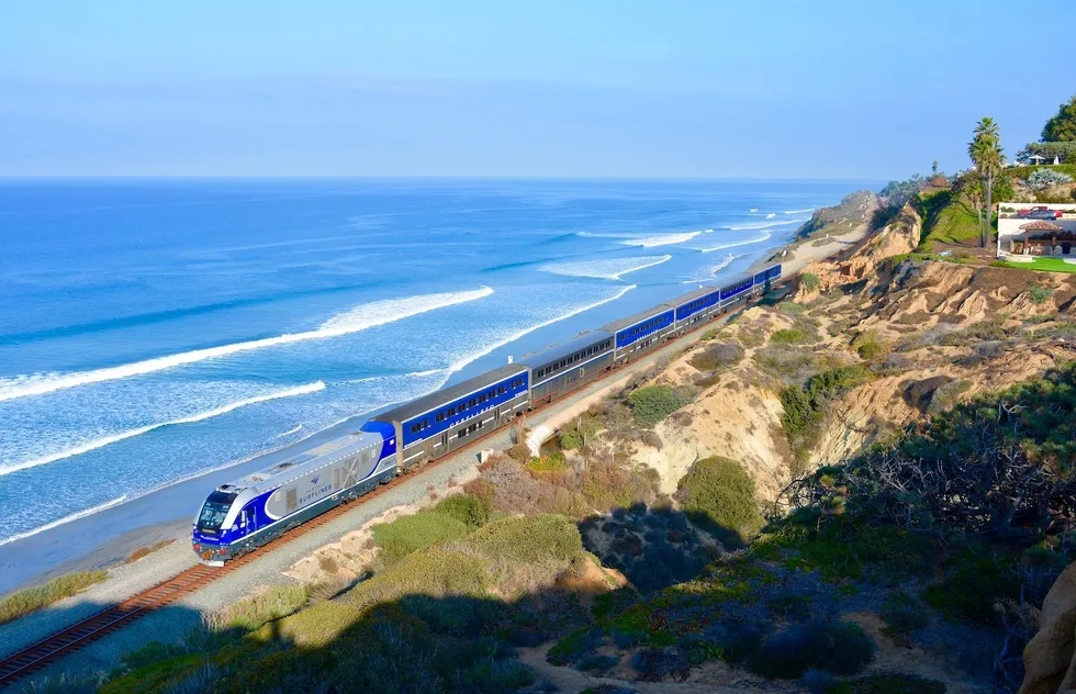 Pacific Surfliner on California coast