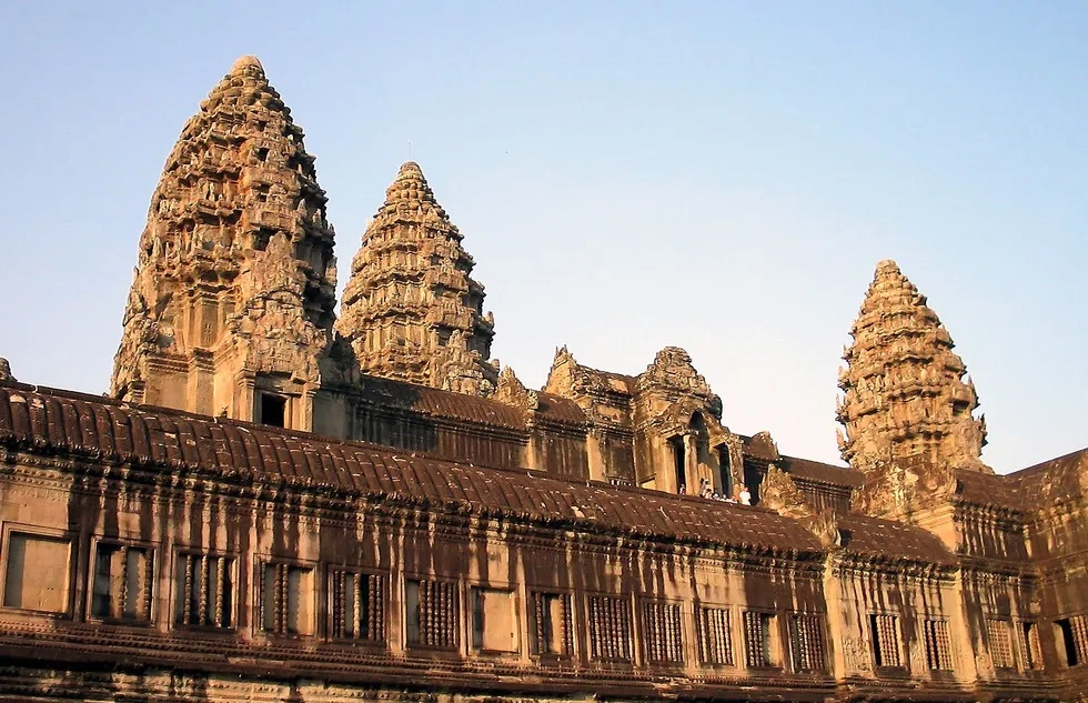 The Angkor Wat Buddhist temple complex in Cambodia