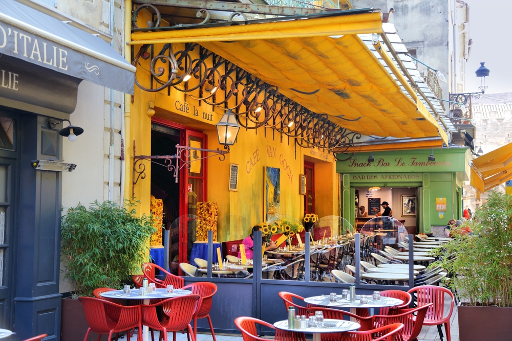 Arles, Provence, France, Restaurant