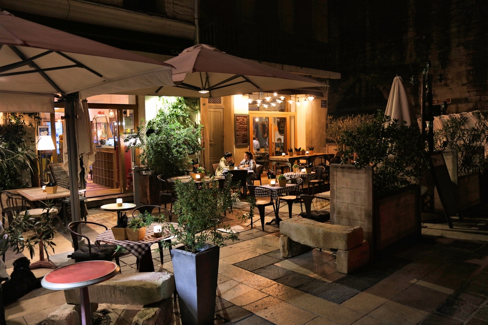 Avignon, France, Cafe