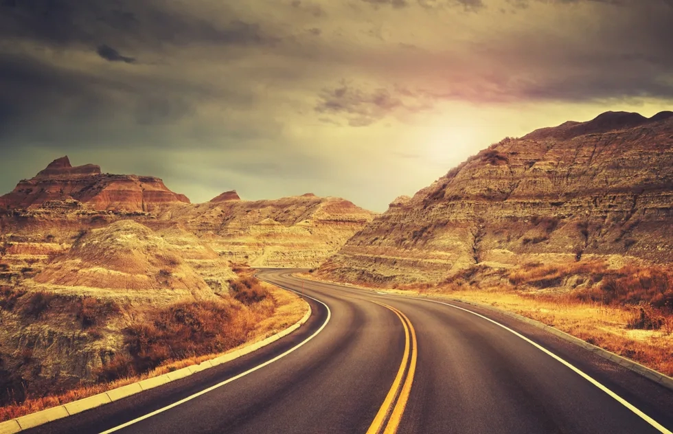 Badlands National Park in South Dakota