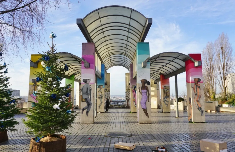 Belvédère de Belleville in Paris