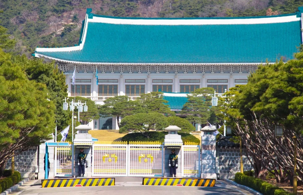 Blue House in Seoul, South Korea