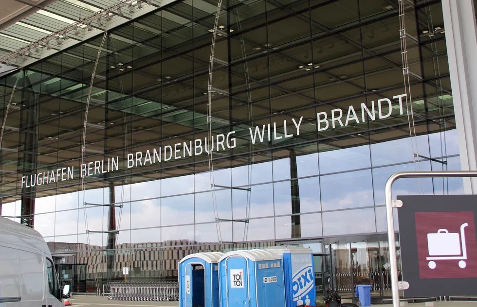 The under-construction Berlin Brandenburg Airport