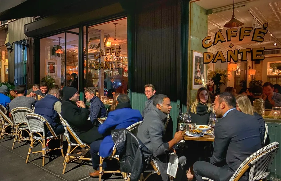 Caffe Dante, Greenwich Village, New York City, New York, Bar, Negroni