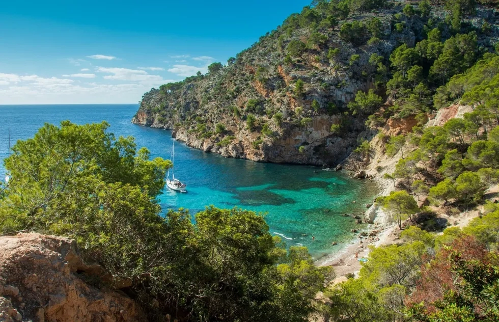 Cala Blanca in Mallorca, Spain