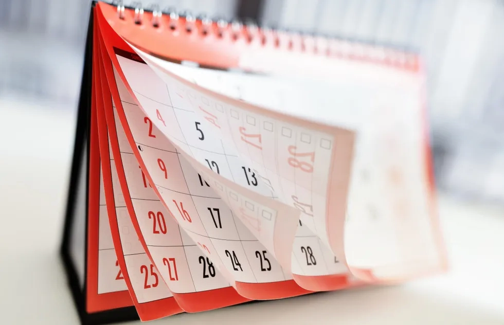 Calendar pages