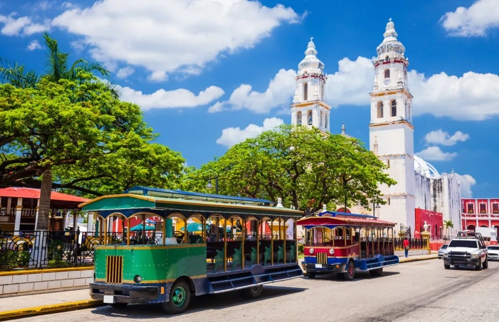 Independence Square in Campeche, Mexico