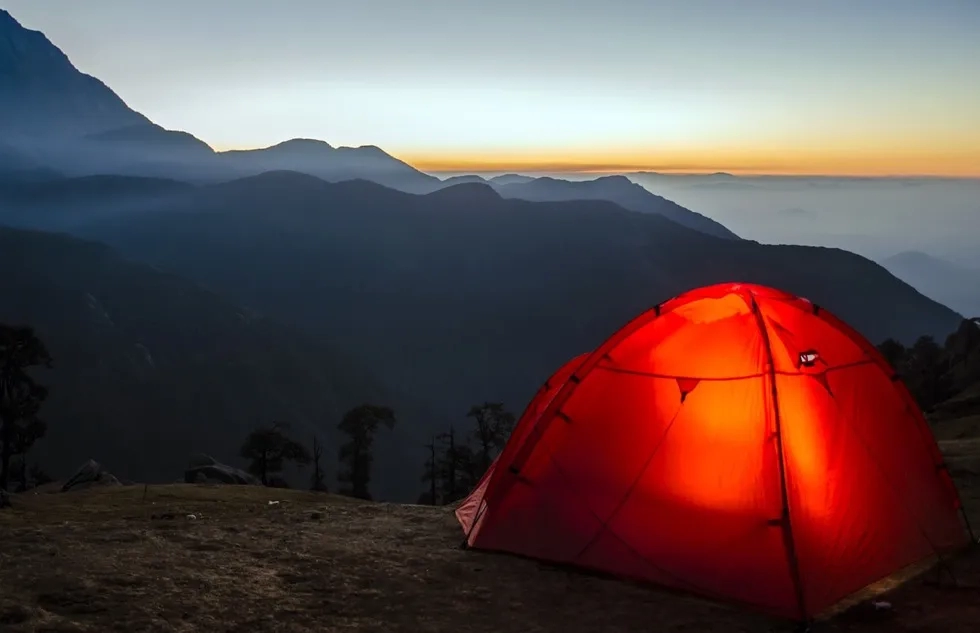 Camping under the stars