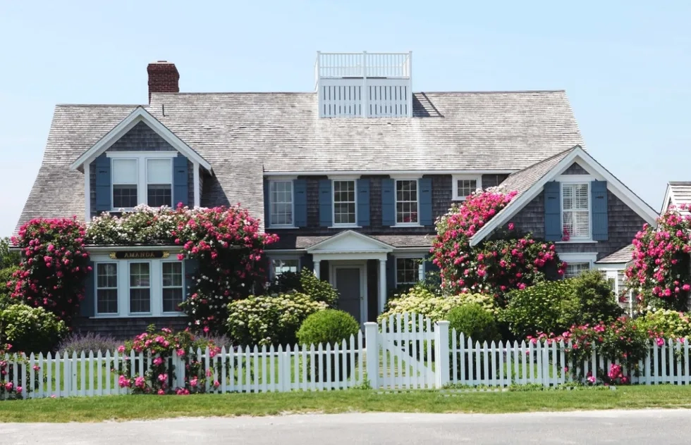 Shingled house on Cape Cod in Massachusetts