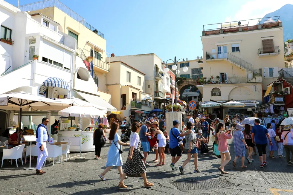 Capri, Italy, Crowds