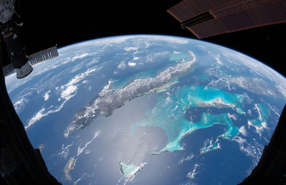 NASA image of the Caribbean