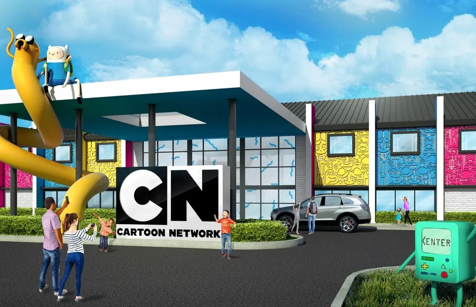 Rendering of Cartoon Network Hotel in Lancaster, Pennsylvania