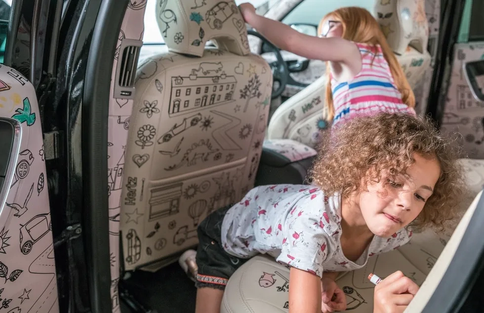 Colouring-In Car from Hertz UK