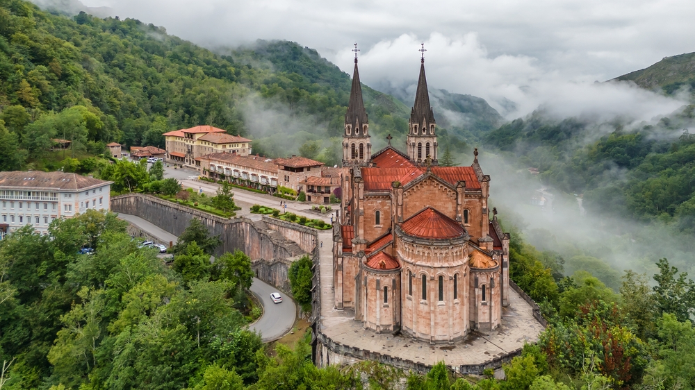 Basilica de Santa Maria la Real de Covadonga, Picos de Europa, Spain