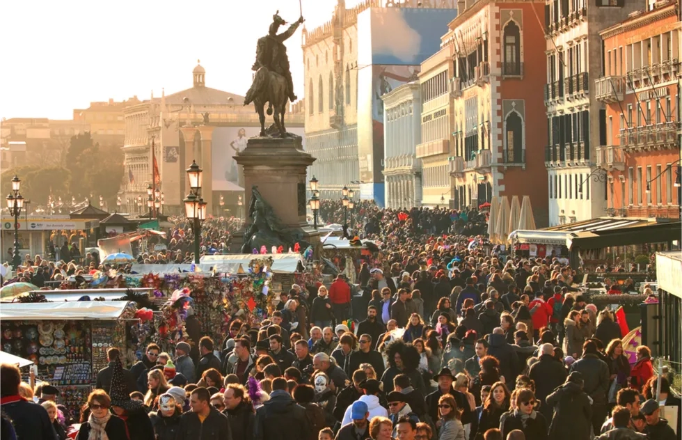 Venice, Italy, Crowds, Piazza San Marco