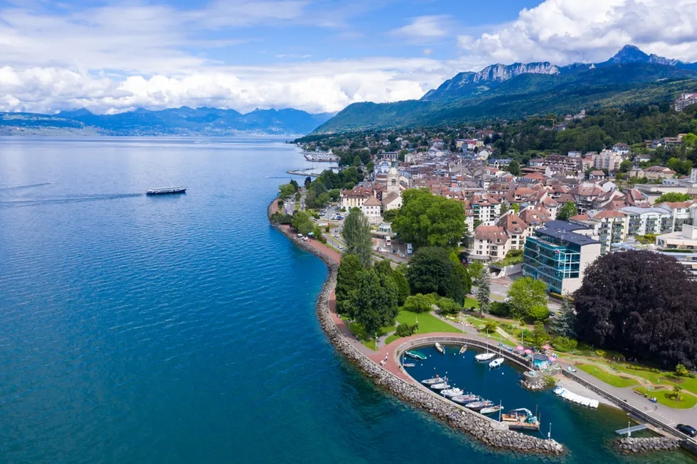 Évian-les-Bains, France, French Alps