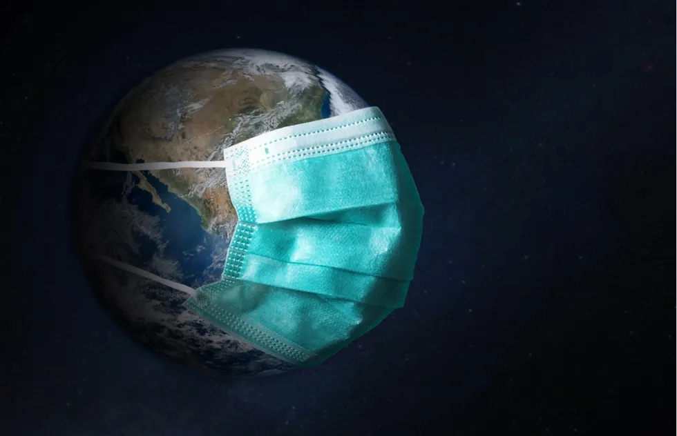 A protective mask on Planet Earth
