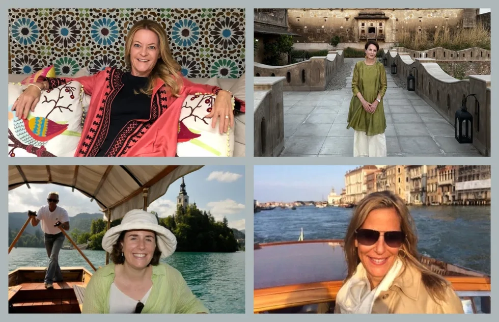 Melissa Biggs Bradley of Indagare, Nancy Novogrod of Culturati Travel Design, Stacy Small of Elite Travel Club, and Wendy Perrin of The WOW List