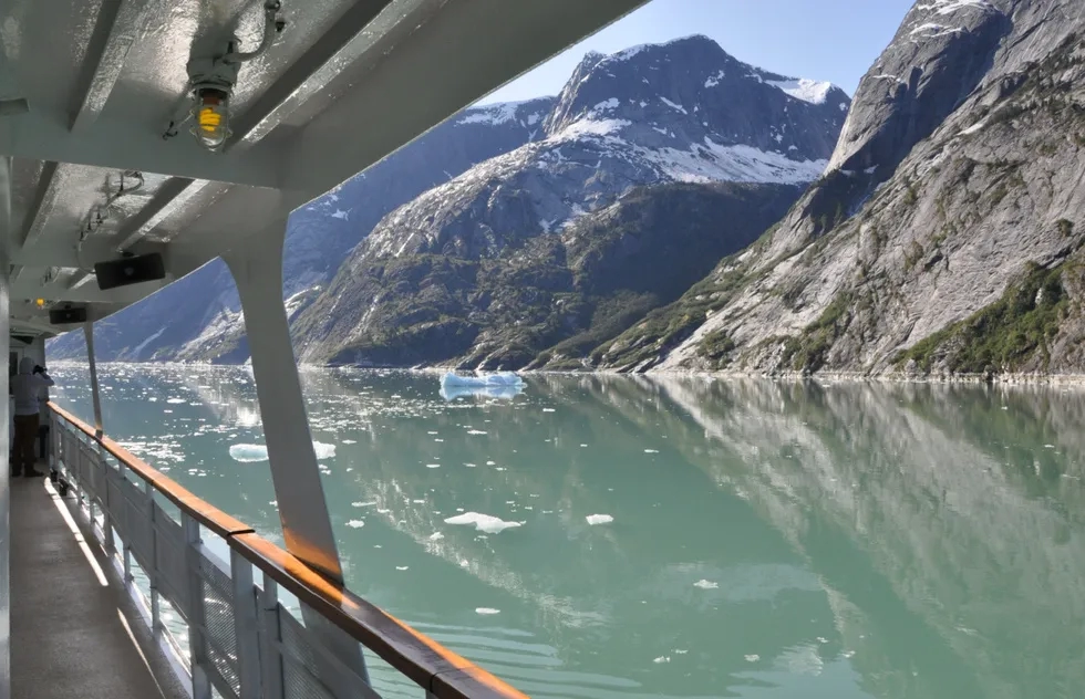 View of Alaska's Endicott Arm from UnCruise Adventures' Wilderness Explorer small ship