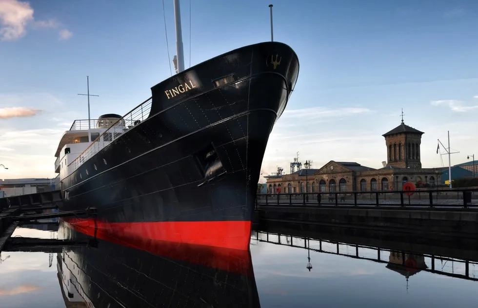 Fingal floating hotel in Edinburgh's Leith district