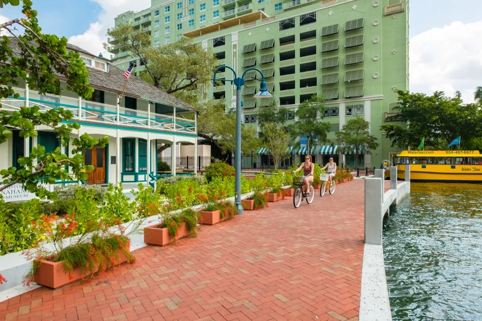 Fort Lauderdale, bicycling, water taxi, Florida