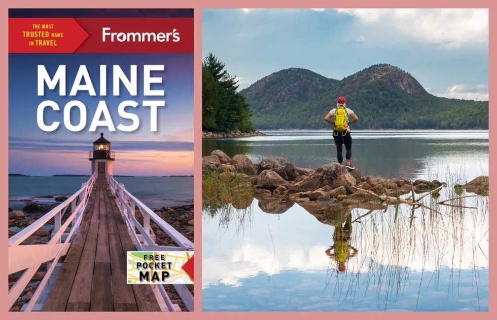 Cover of Frommer's Maine Coast and Jordan Pond at Acadia National Park in Maine
