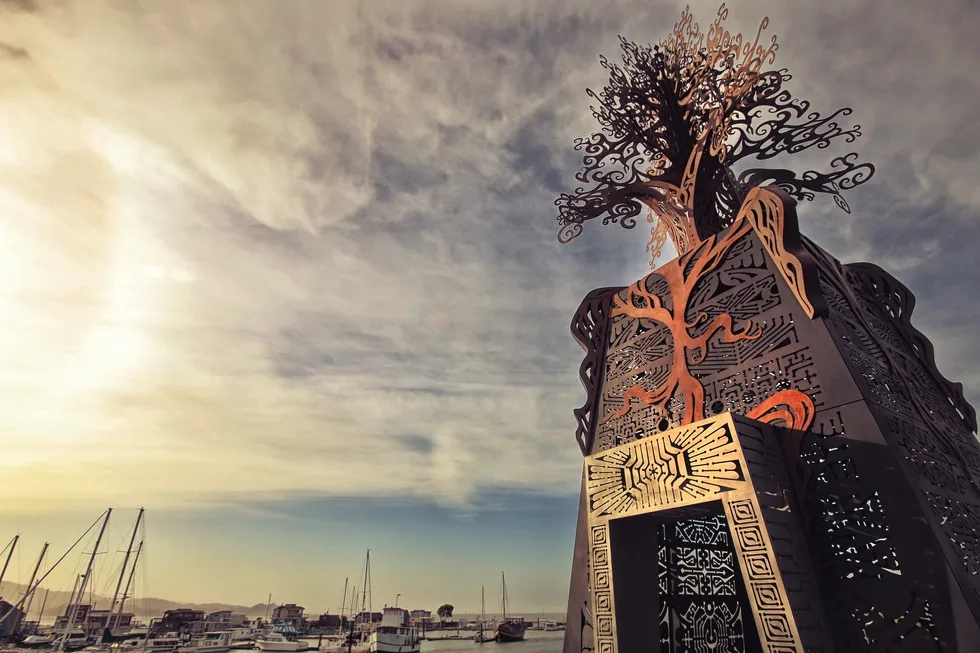 Future's Past sculpture, Point San Pablo Harbor, California