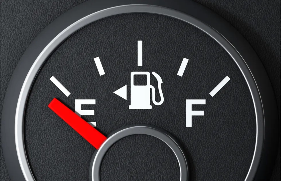 Gas meter, Empty