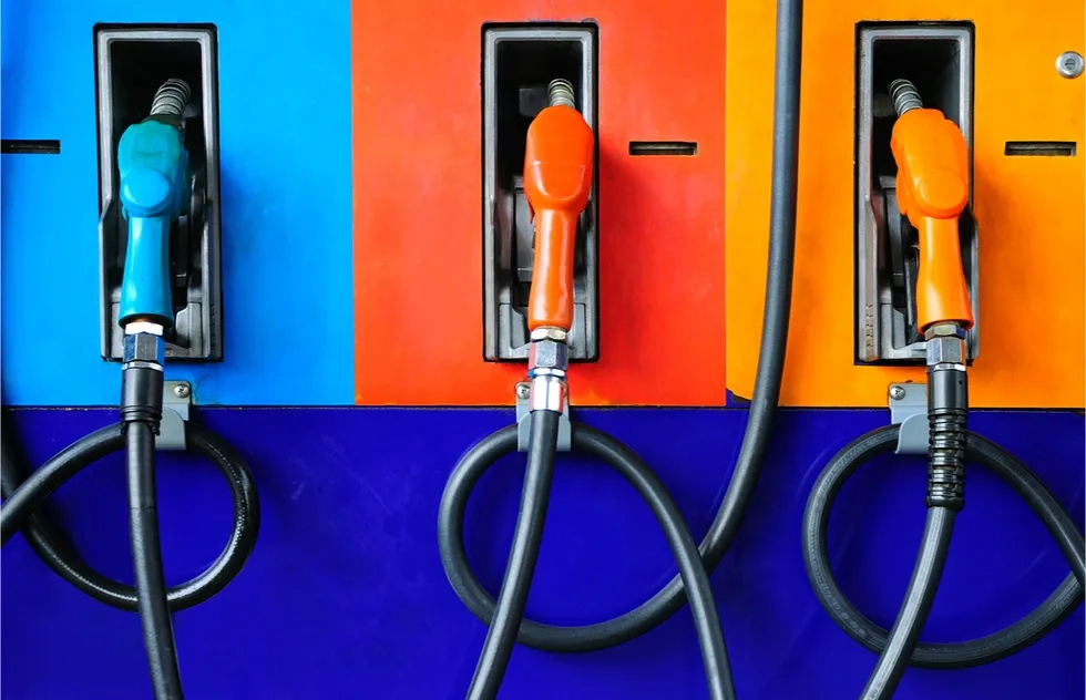 Gas pump, gasoline, fuel, rainbow